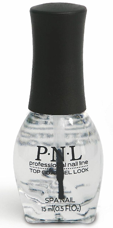 Nagelüberlack mit Gel-Effekt - PNL Professional Nail Line Top Coat Gel Look — Foto N1
