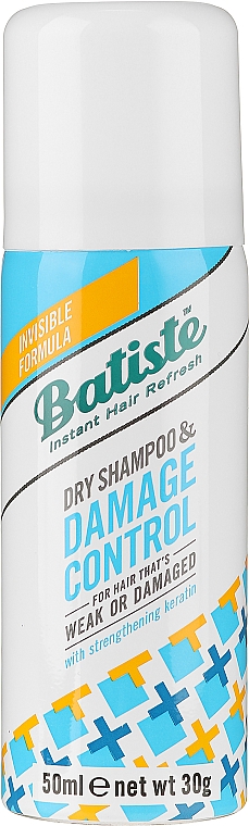 Trockenshampoo für geschädigtes und strapaziertes Haar mit Avocadoextrakt und Keratin - Batiste Dry Shampoo Damage Control