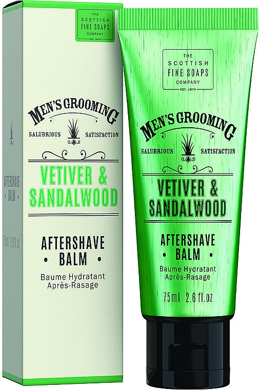 After Shave Balsam mit Vetiver und Sandelholz - Scottish Fine Soaps Vetiver Sandalwood Aftershave Balm — Bild N1