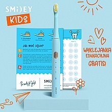 Elektrische Schallzahnbürste für Kinder blau - Smiley Light Kids  — Bild N4