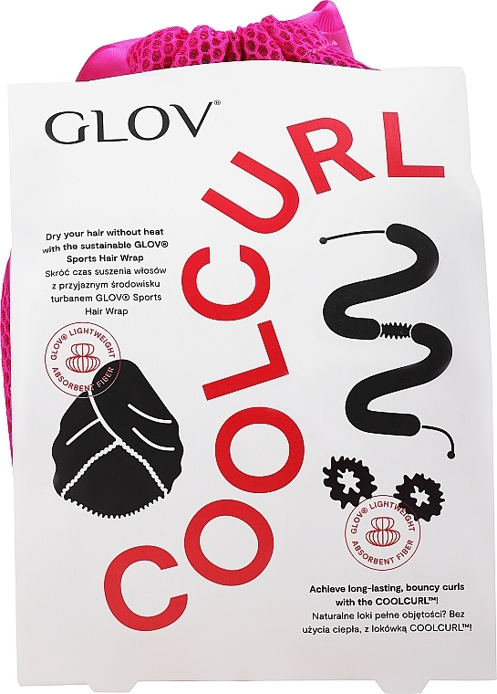 Haarset - Glov Cool Curl Black Set (Lockenwickler 1 St. + Turbantuch 1 St.) — Bild N1