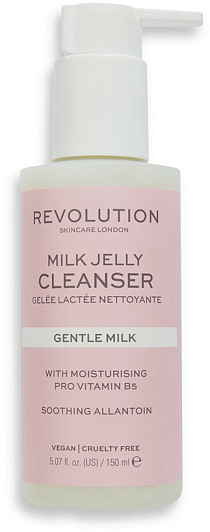 Milchiges Reinigungsgelee mit Panthenol für das Gesicht - Revolution Skincare Gentle Milk Jelly Cleanser — Bild N1