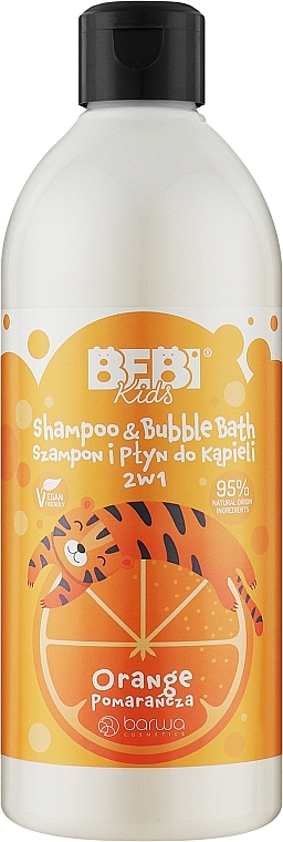 Babyshampoo und Schaumbad - Barwa Bebi Kids Shampoo & Bubble Bath Orange — Bild N1