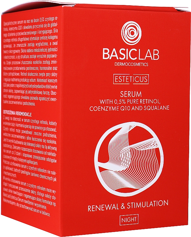 Gesichtsserum mit Retinol - BasicLab Dermocosmetics Esteticus Serum Retinol 0,5% — Bild N3