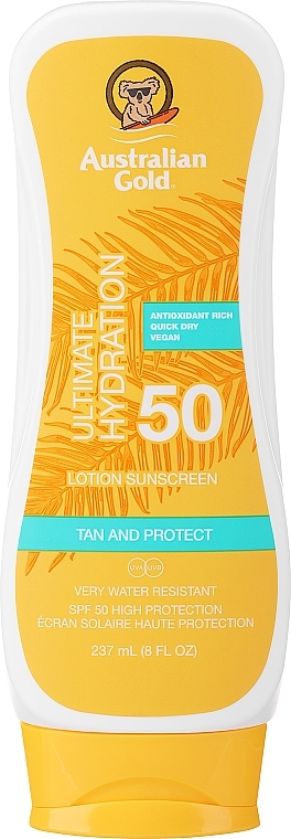 Sonnenschutz-Körperlotion - Australian Gold Lotion Sunscreen Moisture Max SPF 50 — Bild N1