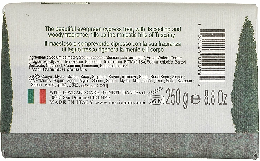 Naturseife Zypresse - Nesti Dante Regenerating Soap Dei Colli Fiorentini Collection — Bild N2
