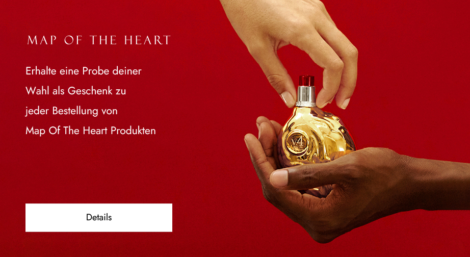 Zu jeder Bestellung von Map Of The Heart Produkten erhältst du eine Probe deiner Wahl geschenkt