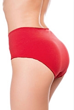 Hoch geschnittener Damenbikini Classic rot - Fleri — Bild N2