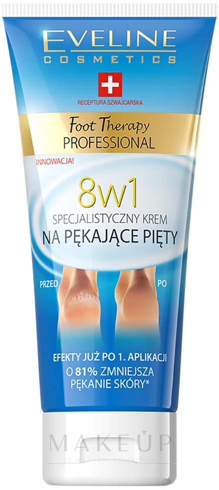 8in1 Fußcreme für rissige Fersen - Eveline Cosmetics Foot Therapy Professional — Bild 100 ml