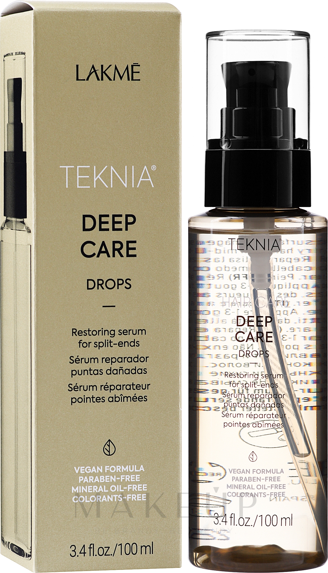 Revitalisierendes Serum für Haarspitzen - Lakme Teknia Deep Care Drops — Bild 100 ml