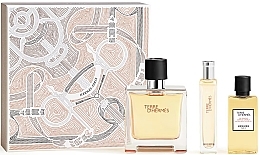 Hermes Terre d'Hermes Parfum - Set (Eau de Parfum/75 ml + Eau de Parfum/15 ml + Duschgel/40 ml) — Bild N1