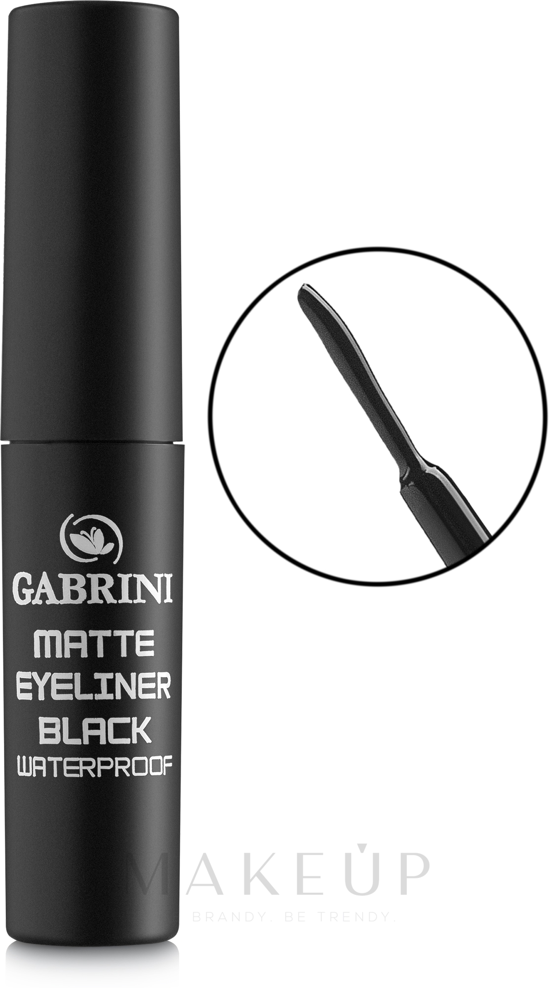 Matter wasserfester Eyeliner - Gabrini Waterproof Matte Eyeliner — Bild Black