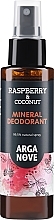 Düfte, Parfümerie und Kosmetik Mineralisches Deospray mit Kokos und Himbeere - Arganove Natural Coconut & Raspberry Mineral Deodorant