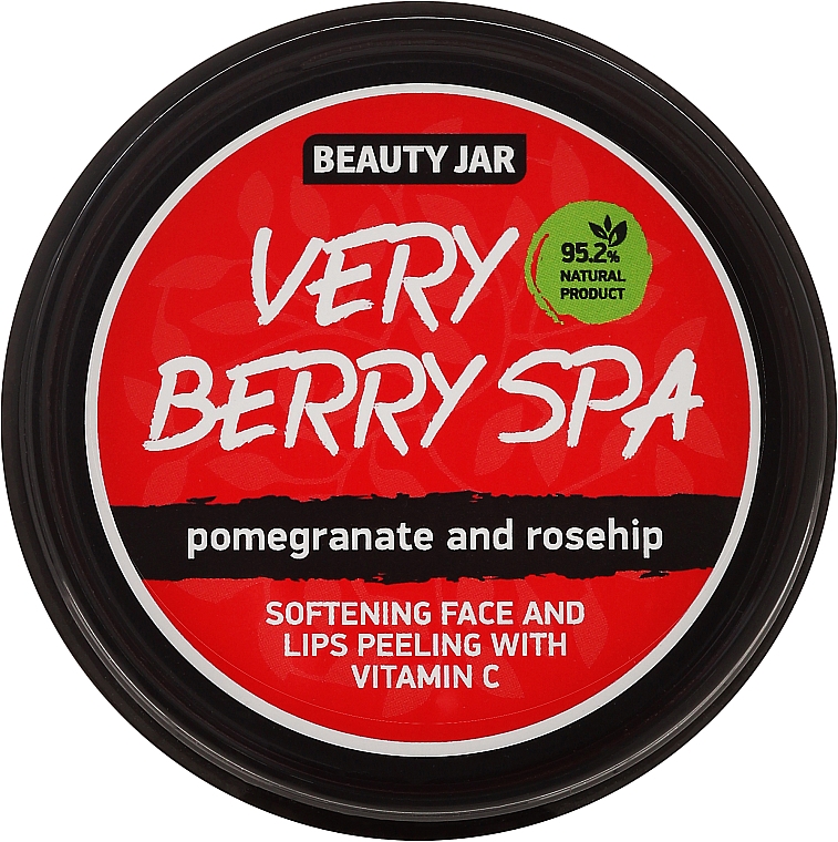 Zartes Peeling für Gesicht und Lippen mit Granatapfel und Hagebutte - Beauty Jar Softening Face And Lips Peeling With Vitamin C