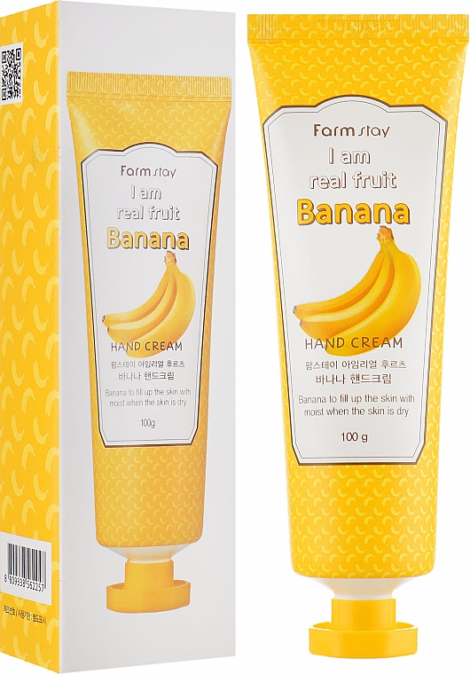 Handcreme mit Bananenextrakt - FarmStay I Am Real Fruit Banana Hand Cream