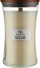 Duftkerze im Glas White Tea & Jasmine - WoodWick Hourglass Candle White Tea & Jasmine — Bild N2