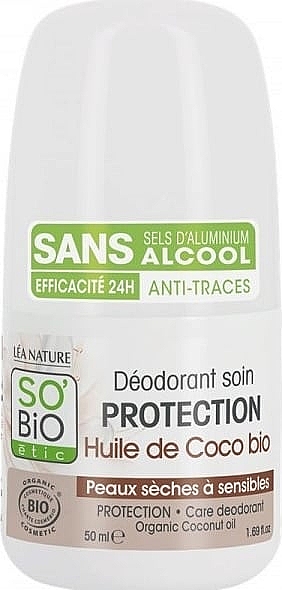 Deo Roll-on mit Kokosöl - So'Bio Etic Protection Care Organic Coconut Oil Deodorant — Bild N1