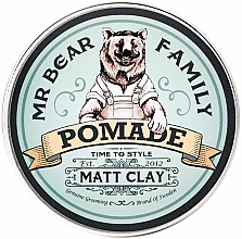 Haarstyling-Ton - Mr Bear Family Pomade Matt Clay — Bild N1