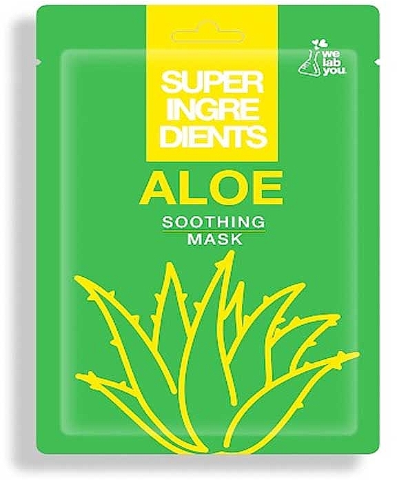 Tuchmaske für das Gesicht mit Aloe Vera - We Lab You Super Ingredients Aloe Soothing Mask — Bild N1