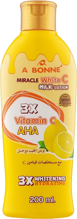 Körperlotion mit Vitamin C und Milchproteinen - A Bonne Miracle White C Milk Lotion — Bild N4