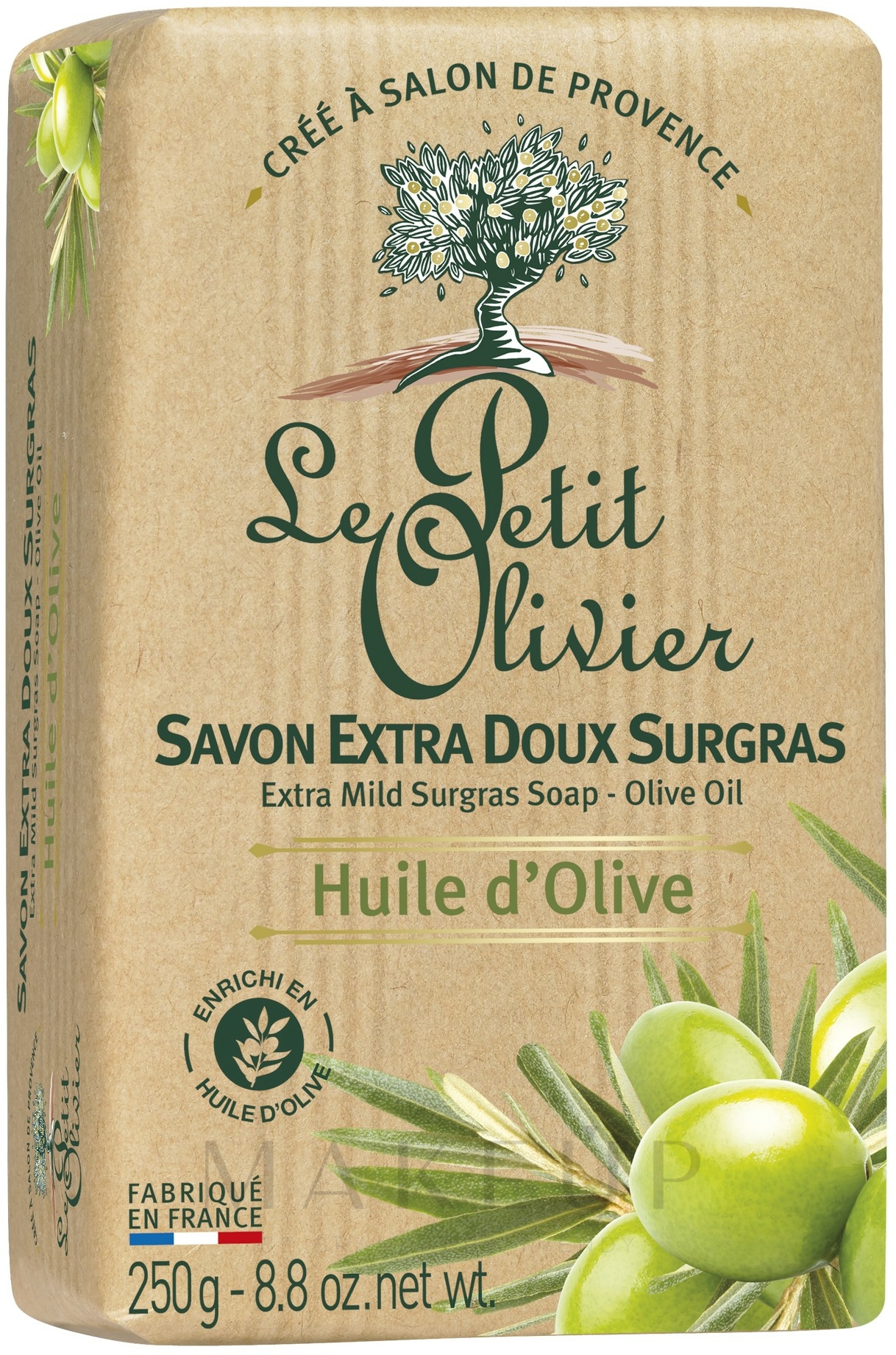 Naturseife mit Olivenöl - Le Petit Olivier Extra mild soap Olive oil — Foto 250 g