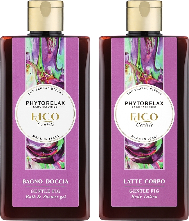 Körperpflegeset - Phytorelax Laboratories The Floral Ritual Gentle Fig (Duschgel 250ml + Körperlotion 250ml) — Bild N2