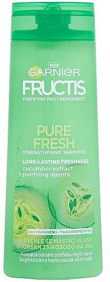 Stärkendes Shampoo für fettiges Haar mit Gurkenextrakt - Garnier Fructis Pure Fresh Shampoo — Bild N1