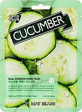 Düfte, Parfümerie und Kosmetik Tuchmaske für das Gesicht mit Gurke - May Island Real Essence Cucumber Mask Pack