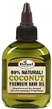 Düfte, Parfümerie und Kosmetik Natürliches Haaröl mit Kokosöl - Difeel Sunflower Mega Care Coconut Oil Premium Natural Hair Oil
