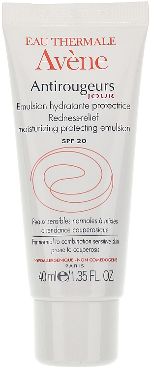 Feuchtigkeitsspendende und schützende Gesichtsemulsion gegen Rötungen SPF 20 - Avene Soins Anti-Rougeurs Redness Emulsion — Bild N2