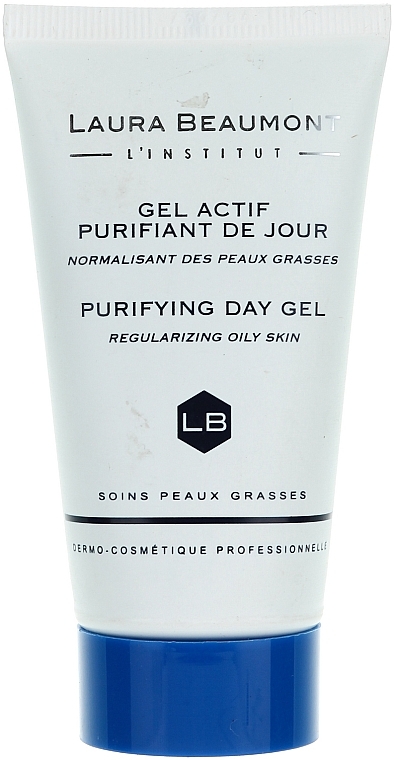 Seboregulierendes und reinigendes Tagesgel für das Gesicht - Laura Beaumont Purifying Day Gel Regularizing Of Oily Skin