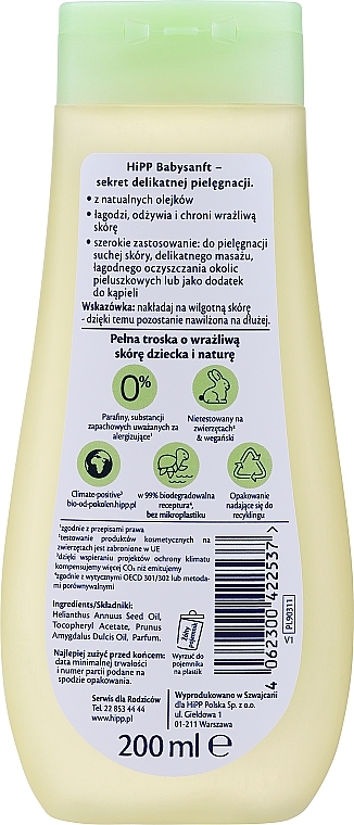 Natürliches Babyöl mit Mandelöl - HiPP BabySanft Sensitive Butter — Foto N4