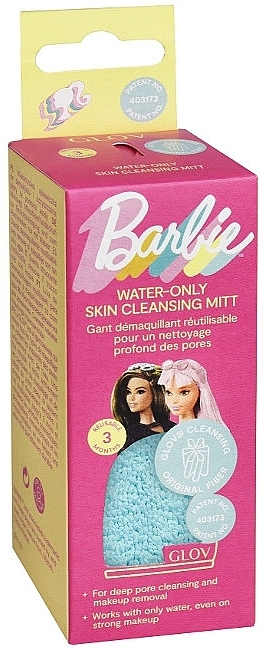 Handschuh zum Abschminken Barbie blaue Lagune - Glov Water-Only Cleansing Mitt Barbie Blue Lagoon  — Bild N2