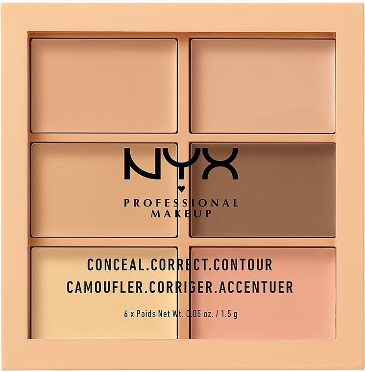 Highlighter Gesichtspalette - Nyx Palette Conceal Correct Contour — Bild N1