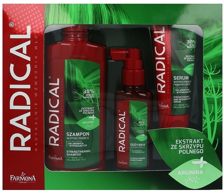 Haarpflegeset - Farmona Radical (Shampoo 400ml + Conditioner 100ml + Haarserum 100ml) — Bild N1