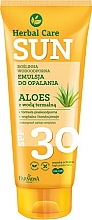 Düfte, Parfümerie und Kosmetik Wasserfeste Sonnenschutzemulsion mit Aloe Vera SPF 30 - Farmona Herbal Care Sun SPF 30