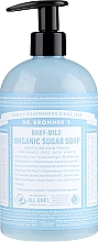 Milde Flüssigseife mit Bio Zucker für Hände, Gesicht, Körper und Haar für Kinder - Dr. Bronner’s Organic Sugar Soap Baby-Mild — Bild N3