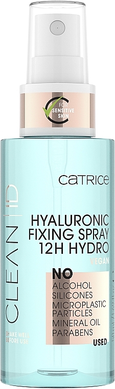 Feuchtigkeitsspendendes Fixierspray mit Hyaluronsäure - Catrice Clean ID Moisturizing Fixing Spray — Bild N2