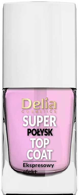 Nagelüberlack mit super Glanz-Effekt - Delia Super Gloss Top Coat — Foto N3