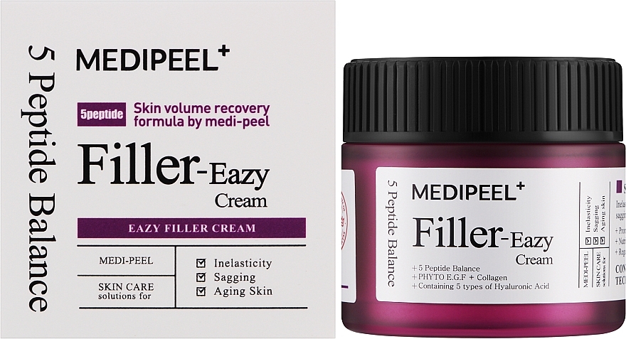 Pflegende Anti-Falten Creme mit Peptiden und EGF - MEDIPEEL Eazy Filler Cream — Bild N1