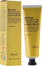 Düfte, Parfümerie und Kosmetik Handcreme mit Sheabutter und Kokosöl - Benton Shea Butter and Coconut Hand Cream