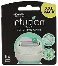 Düfte, Parfümerie und Kosmetik Rasierer - Wilkinson Sword Intuition Sensitive Care 6 Rasierklingen Aloe + ProVitamin B5
