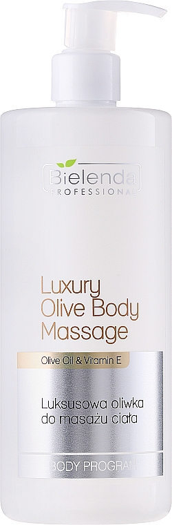 Körpermassageöl mit Vitamin E und Olivenöl - Bielenda Professional Body Program Luxury Olive For Body Massage