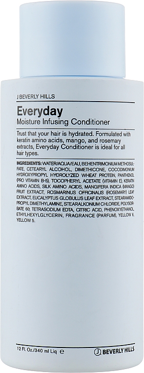 Feuchtigkeitsspendende Haarspülung - J Beverly Hills Blue Hydrate Every Day Moisture Infusing Conditioner — Bild N2