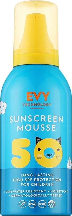 Sonnenschutzmousse für Kinder - EVY Technology Sunscreen Mousse For Children SPF50 — Bild N1