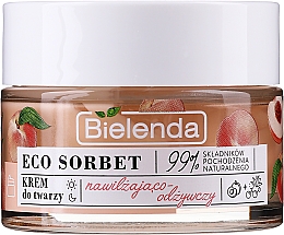 Feuchtigkeitsspendende und nährende Gesichtscreme mit Pfirsichsaft - Bielenda Eco Sorbet Moisturizing&Nourishing Face Cream — Bild N2