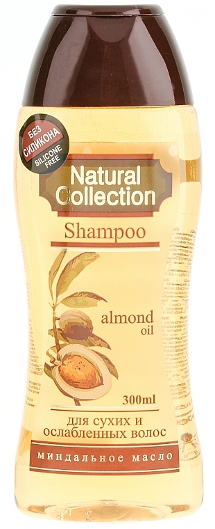 Shampoo für trockenes und geschwächtes Haar mit Mandelöl - Pirana Natural Collection Shampoo
