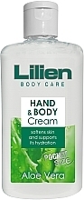 Düfte, Parfümerie und Kosmetik Creme für Hände und Körper mit Aloe Vera - Lilien Hand And Body Cream Travel Pack