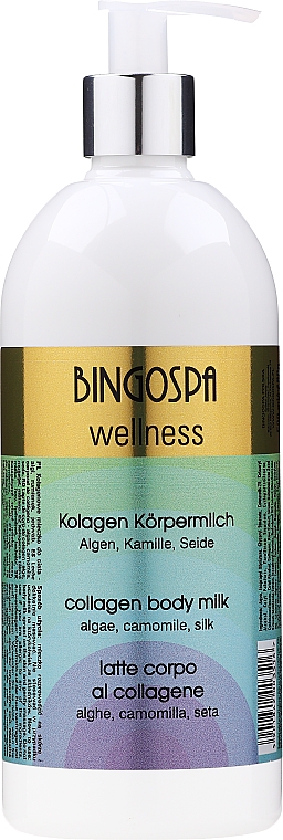 Körpermilch mit Kollagen, Algen, Kamille und Seide - BingoSpa Collagen Body Milk With Algae