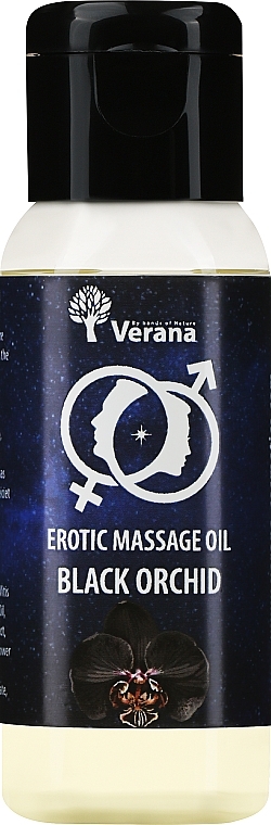 Öl für erotische Massage Schwarze Orchidee - Verana Erotic Massage Oil Black Orchid  — Bild N1